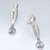 Aretes largos con zirconia de gota. - Imagen 3