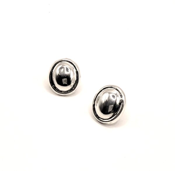 Aretes ovalados con Borde. - Imagen 3