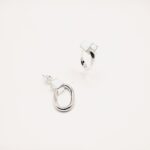 Aretes de cubo con oval. - Imagen 2