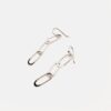 Aretes largos tipo Clip. - Imagen 4