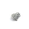 Anillo martillado forma de corazón. - Imagen 2